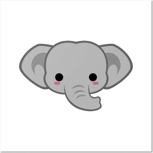 Cute Asian Elephant Posters and Art